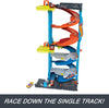 Hot Wheels Toy Car Track Set City Transforming Race Tower, Single to Dual-Mode Racing, With 1:64 Scale Car