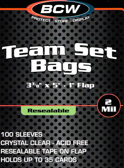 BCW Resealable Team Set Bags - 500 ct