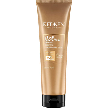 Redken All Soft Heavy Cream Treatment Mask | Deep Conditioner For Dry Hair | Deep Conditioning Hair Treatment For Soft, Smooth Hair | 8.5 Fl Oz