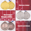 Hilitchi Gold Silver Bronze Award Medals with Ribbon Winner Awards Olympic Style for Kids School Sports Meeting Sports Events or Celebration Souvenir (Ears of Wheat logo-3PCS)