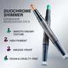 CHARMACY Multichrome 2 in 1 Cream Eyeshadow Stick, Waterproof Eye Brightener Highlighter Stick Makeup, High Pigmented, Smudge-Proof, Vegan & Cruelty-Free (#904)