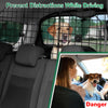 HAITRAL Universal-Fit Dog Car Barrier,Adjustable Dog Barrier for SUVs,Cars,Trucks,Heavy-Duty Wire Mesh Dog Guard Pet Divider,Back Seat Dog Separator Gate for Cargo Area,Safety Car Travel Accessories