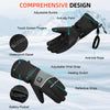 Peveork Heated Gloves for Men Women Rechargeable Electric Heating Gloves with Hand Warmers Winter Gloves Thermal Waterproof Touch Screen Warming for Cold Weather Running Ski Cycling Motorcycle ceshi