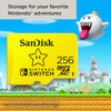 SanDisk 256GB microSDXC-Card, Licensed for Nintendo-Switch - SDSQXAO-256G-GNCZN , Yellow
