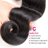 Beauty Princess Brazilian Hair Body Wave 3 Bundles 16 18 20inchs 10A Human Hair Weave Bundles Natural color