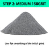 GITSENSE 8 Bags Rock Tumbler Grit and Polish Refill, Refill Grits for Rock Tumbler, Works with Any Rock Polisher, Rock Tumbler Supplies