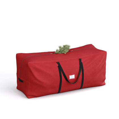 SONGMICS Christmas Tree Storage Bag, up to 9 ft, Wear-Resistant 600D Oxford Fabric, Holiday Tree Storage Container, Tree Holder Bag, Lightweight, Thick Handles, Red URXS003R01