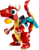 LEGO Creator 3 in 1 Red Dragon Toy, Transforms from Dragon Toy to Fish Toy to Phoenix Toy, Gift Idea for Boys and Girls Ages 6 and Up, Animal Toy Set for Kids, 31145