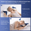 Cervical Pillow for Neck and Shoulder Pain Relief, Contour Memory Foam Neck Support Pillow, Ergonomic Orthopedic Sleeping Bed Pillow for Side Back Stomach Sleepers, Breathable Cover, Mom Dad Gifts