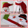 OurWarm Aytai 4pcs Christmas Fridge Handle Covers Snowman Refrigerator Door Handle Cover Kitchen Appliance for Christmas Decorations