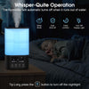 Humidifiers for Bedroom, Cool Mist Humidifiers for Large Room, 3L Top Fill Humidifiers for Home Baby Nursery, Remote Control, 360°Nozzle, Auto Shut-Off, Sleep Mode, 3 Mist Levels, Nightlight, Timer