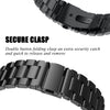 MOFREE Band Compatible for Fitbit Sense/Fitbit Versa 3, Classic Stainless Steel Bands of Premium Quality, Replacements Compatible for Versa 3/Fitbit Sense Bands, with Link Remover Tool-Black