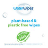 WaterWipes Plastic-Free Original Baby Wipes, 99.9% Water Based Wipes, Unscented & Hypoallergenic for Sensitive Skin, 300 Count (5 packs)