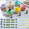 231 Pcs Piping Bags and Tips Set- 200 Pcs 12 Inch Disposable Pastry Bags with 24 Frosting Tips, 3 Cake Scraper, 2 Couplers, 2 Bag Ties for Cake Cookie Decorating Supplies