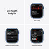 Apple Watch Series 7 (GPS, 41mm) Blue Aluminum Case with Abyss Blue Sport Band, Regular (Renewed)