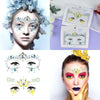 6 Pcs Face Jewels Face Gems Face Rave Stickers for Festival Party Makeup Halloween Mermaid Face Crystal Glitter Body Eyes Crystals Sticker Temporary Tattoos Stickers for Women Rhinestone Face Jewels