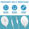 8 Pcs Baby Bump Headphones Set Baby Bump Speaker Belly Earphones for Pregnancy White Pregnancy Headphones for Belly Sound Music to Baby Inside The Womb Prenatal Belly Headphones