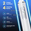 Water Dental Flosser with Electric Toothbrush, One Switch Between Tooth Brush & Water Floss, 3 in 1 Teeth Cleaning Kit with 7 Modes,Electric Toothbrush Portable for Travel and Home (White)