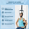 Cervical Neck Traction Device Over-The-Door,Portable Neck Stretcher,Effective Home Physical Therapy for Neck Pain Relief