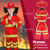 LOYO Kids Role Play Dress Up Clothes for 3-8 Years Old Play, 4 Sets Astronaut/fireman/Doctor/Construction Costume for Kids Boys Halloween Costumes