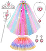 Princess Dresses for Girls,Princess Dress Up Clothes Cape Skirt Toys for 3 4 5 6 Year Old Girl,Toddler Toys Easter Birthday Gift Idea for Girl Age 6-8