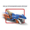 Hot Wheels Toy Car Shark Chomp Transporter & 1:64 Scale Car, Connects to Hot Wheels Track & Stores 5 Scale Vehicles