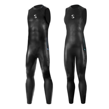 Synergy Triathlon Wetsuit 3/2mm - Volution Sleeveless Long John Smoothskin Neoprene for Open Water Swimming Ironman & USAT Approved (Women's P3, Women)