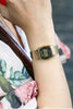 Casio Women's Vintage LA670WGA-1DF Daily Alarm Digital Gold-tone Watch