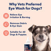 Vets Preferred Eye Cleaner for Dogs - Dog Eye Wash Drops for Infection & Tear Stain Remover - Improves Allergy Symptoms, Infections & Runny Eyes - Dog Eye Drops Rinse for Every Dog - 4 Oz