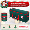 NVRGIUP Large Christmas Tree Storage Bag, Fits Up to 7.5 ft Artificial Disassembled Trees with Durable Handles, Sleek Dual Zipper & Tag Card, Waterproof Tear-proof Holiday Xmas Bags Box for Years Use