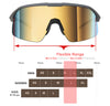 QoolTimes Polarized Wrap Around shield cycling Sunglasses Men Women Golfing ski Triathlon Volleyball Running Baseball
