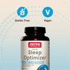 Jarrow Formulas Sleep Optimizer - 60 Veggie Capsules - Promotes Healthy Sleep Cycle & Relaxation - Includes PharmaGABA, Hops Flower, Valerian, Melatonin & L-tryptophan 30 Servings