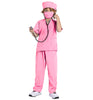Doctor Costume for Kids Scrubs Pants with Accessories Set Toddler Children Cosplay 5T-6T Pink