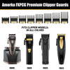 8 Pack Premium Clipper Guards Fit for BaBylissPRO Barberology FX870, FX890, FX825, and FX673 Clippers, Replacement Guards with Metal Clip - From 1/16-3/4 inch Snap on Comb Set for Babyliss Clippers