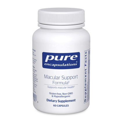 Pure Encapsulations Macular Support Formula | Hypoallergenic Supplement with Enhanced Antioxidant Formula for Healthy Eyes* | 60 Capsules