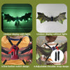 VOD VISUAL Dragon Wings Costumes for Kids, Electric Dragon Wings with LED lights?Halloween Dino Dress-Up Costumes for Boys & Girls?Carnival Dress Up Wings, Birthdays Christmas Gifts Green