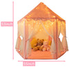 Rettebovon Princess Castle Tents Kids' Fairy Play Tents Girls Toys Hexagon Playhouse with Star Lights Toys for Children Indoor or Outdoor Game Girls Gift