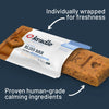 Kradle Bliss Bar Dog Calming Chews - Soft Bake - Stress Relief Support for Dogs - Human Grade Calming Chews with Soothing Ingredients - Peanut Butter Bacon Flavor - 6 Pack