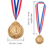Favide 24 Pieces Gold Silver Bronze Award Medals-Winner Medals Gold Silver Bronze Prizes for Competitions, Party,Olympic Style, 2 Inches