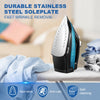 Steam Iron for Clothes, 1800W Clothes Iron with 3-Way Auto-Off, Nonstick Stainless Steel Soleplate, Powerful Clothing Iron with Self-Cleaning, Ironing, Anti-drip, Anti-calc Function