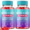 (2 Pack) Keto ACV Gummies Advanced Weight Loss, ACV Keto Gummies Fat Apple Cider Vinegar Diet Supplement, Keto+ Detox Cleanse Lose Belly Work Fast Women Men (120 Gummies)