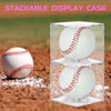 4 Pack Baseball Display Case,UV Protected Acrylic Baseball Boxes for Display