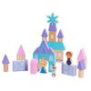 Disney Wooden Toys Frozen Arendelle Castle Block Set, 30+ Pieces Include Elsa, Anna, and Olaf Block Figures, Officially Licensed Kids Toys for Ages 3 Up by Just Play