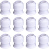 Shappy Coupler Piping Bag Plastic Standard Couplers Cake Decorating Coupler Pipe Tip Coupler for Icing Nozzles, White (12 Pieces, 1.2 x 1 Inch)
