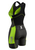 Sparx Women Triathlon Suit Tri Short Racing Cycling Swim Run (XL, Black/Neon Green)