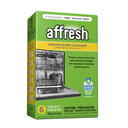Affresh W10549851 Dishwasher Cleaner 6 Tablets Formulated to Clean Inside All Machine Models, 6 Count