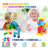 Hiwawind Magnetic Blocks, Toddler Toys for 3 4 5 Year Old Boys Girls, Stem Preschool Learning Magnet Sensory Toys and Gifts for Kids Building Blocks Cubes for Toddlers 3-5