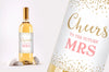 Printed Party Engagement Celebration Gift, Bachelorette, 4 Wine Bottle Labels