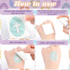 Kolldenn 210 Pcs Easter Temporary Tattoos Egg Cross Easter Tattoos for Kids Cute Religious Christian Tattoos Stickers for Girl Boy Body Face Easter Basket Stuffers Party Supplies