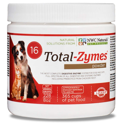 NWC Naturals - Total-Zymes- Digestive Enzymes for Dogs and Cats - Treats 365 Cups of Pet Food